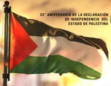 32° Aniversario de la Declaración de Independencia del Estado de Palestina.